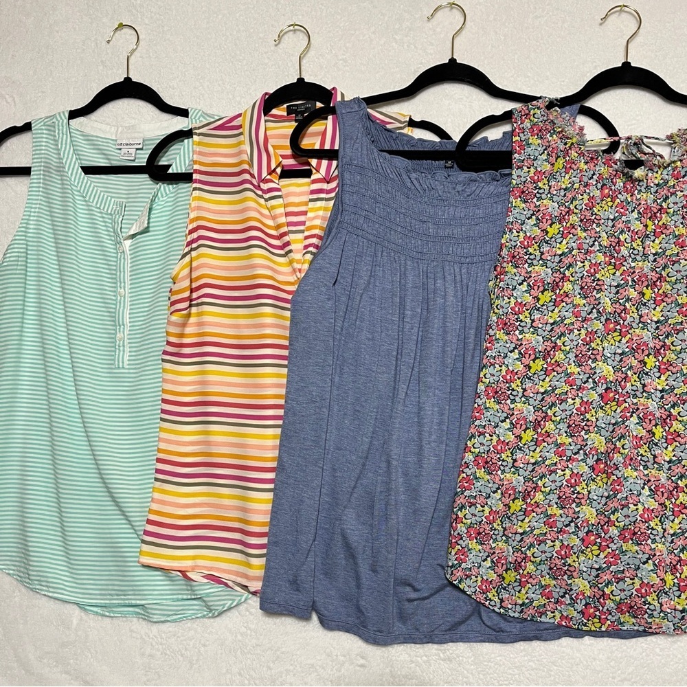 GAP, LIMITED, MAX EDITION LIZ CLAIBORNE Sleeveless Summer Top Bundle of 4 Medium